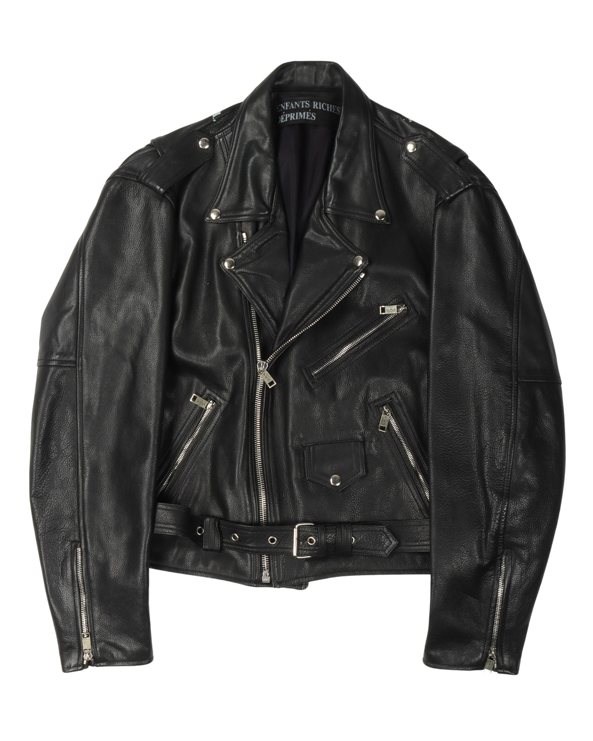 Chess Board Leather Jacket
