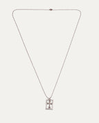 Framed Cross Pendant on Ball Chain