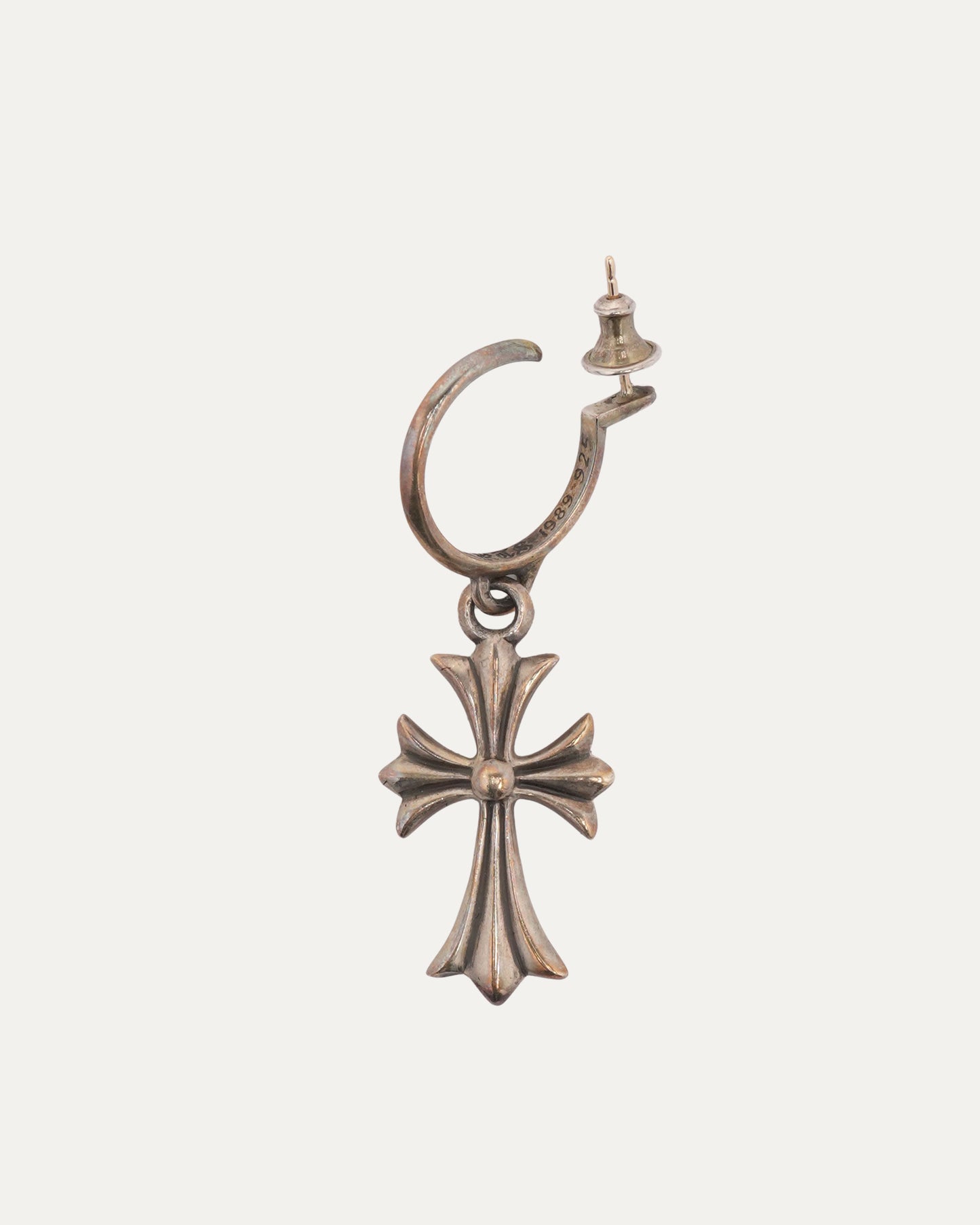 Hoop Earring with Cross