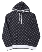 Patterned Knit Hoodie