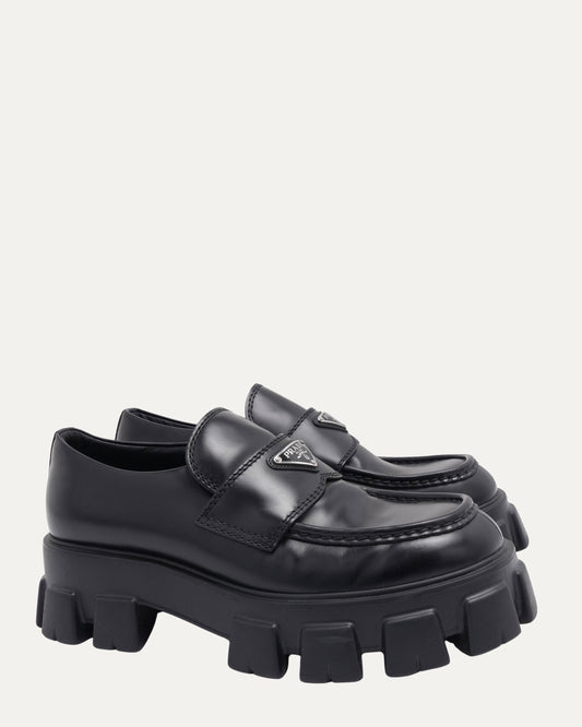 Monolith Brushed Leather Loafers