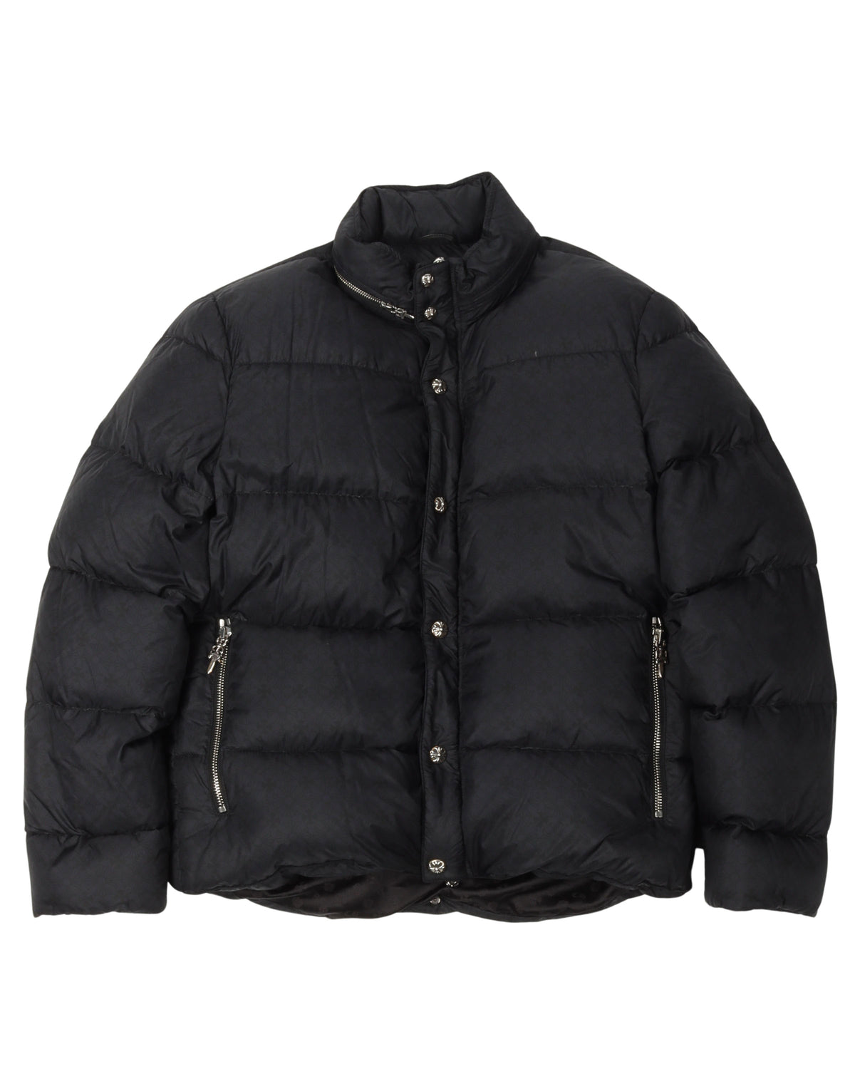 Tonal Monogram Puffer Jacket with Packable Hood