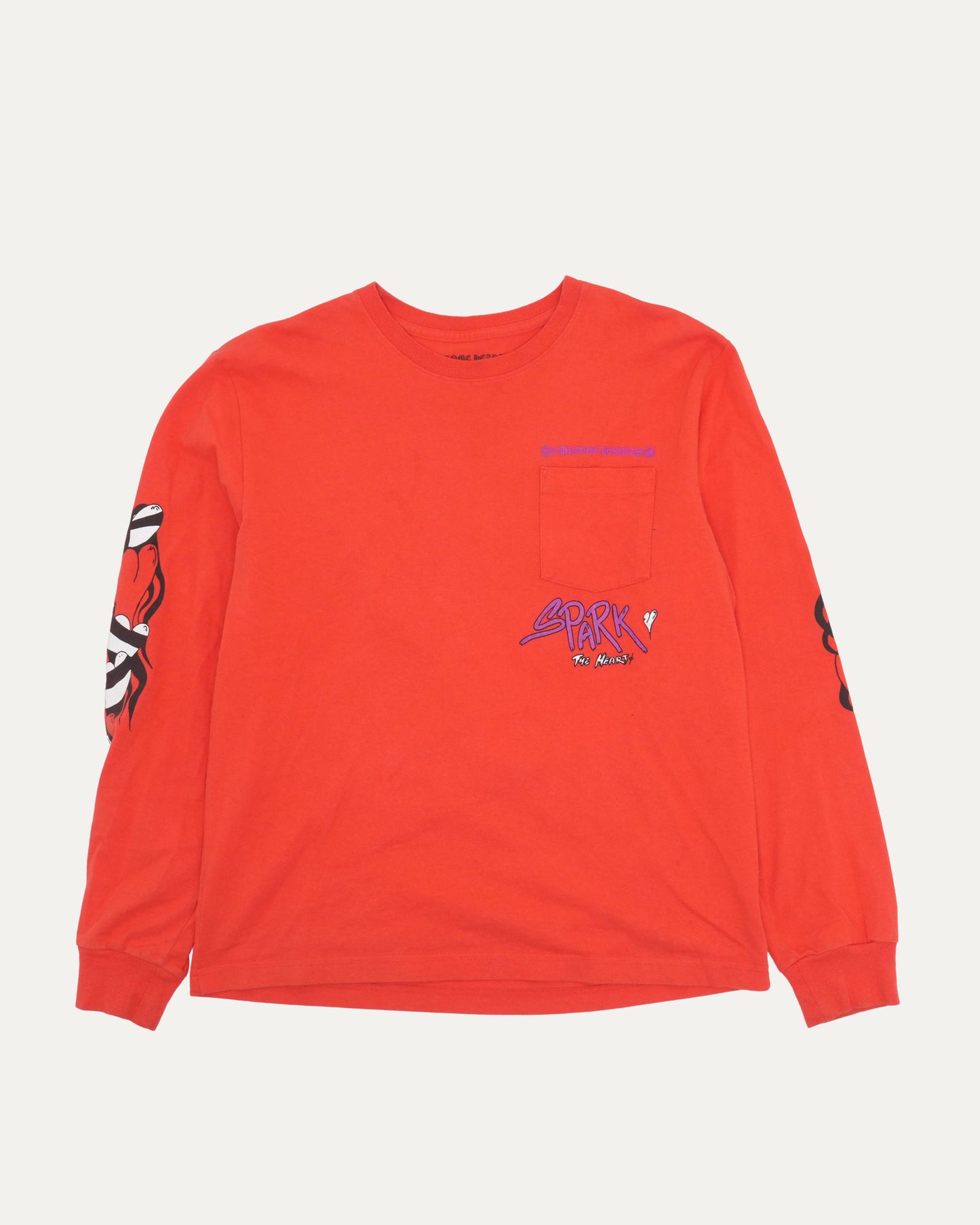 Sadistic Lipstick Long Sleeve Pocket T-Shirt