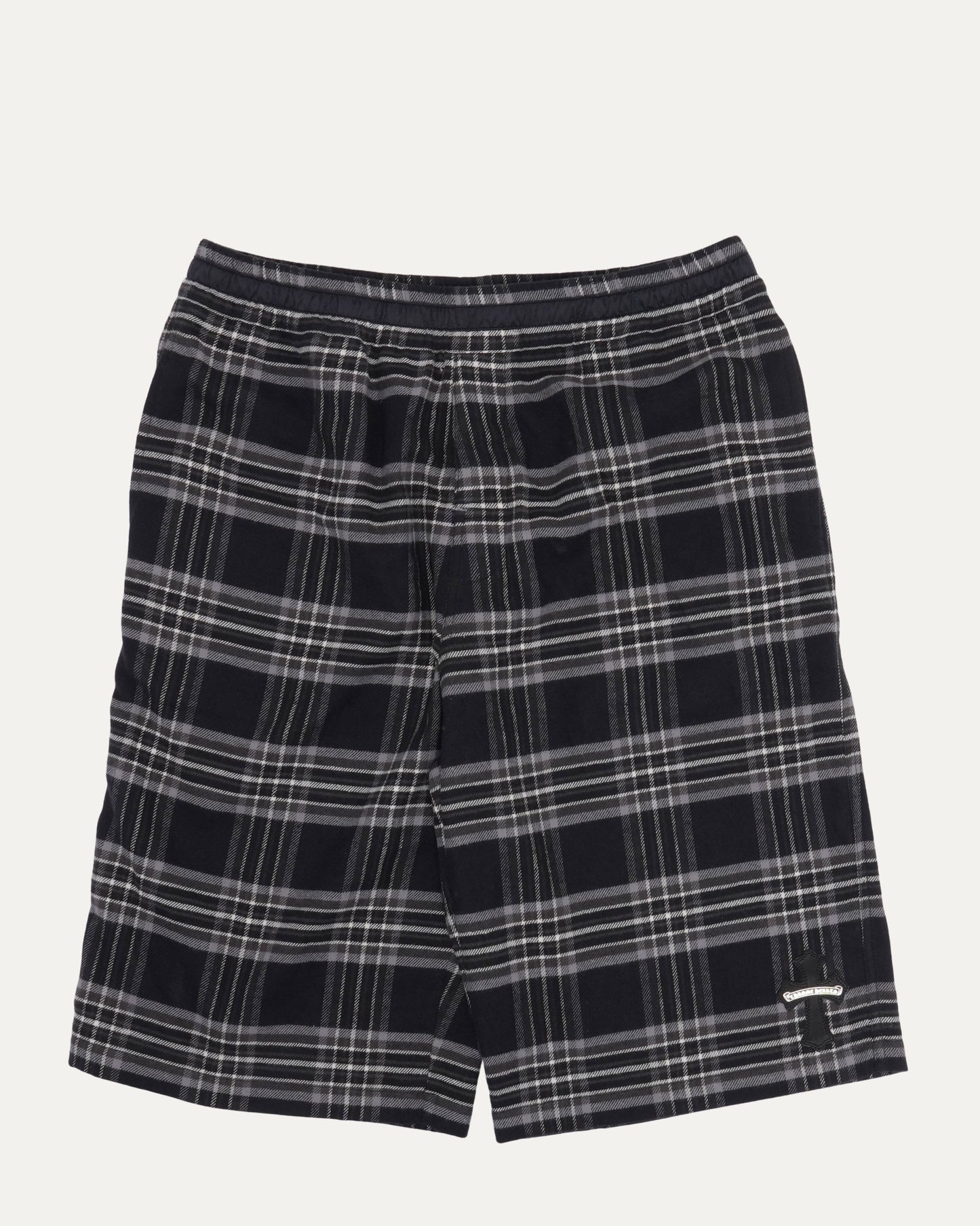 After School Cross Patch Flannel Shorts