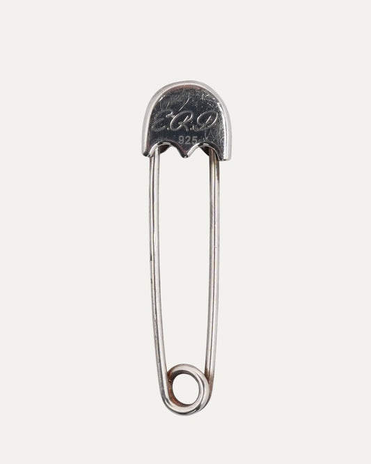 Engraved Silver Safety Pin