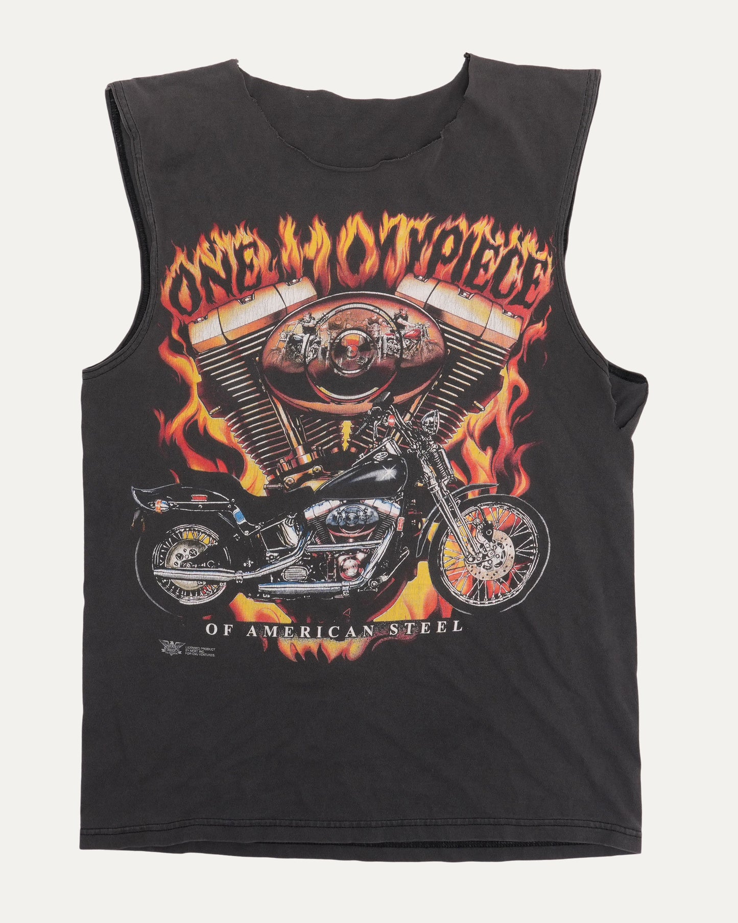 Harley Davidson One Hot Piece of American Steel Cut Off T-Shirt