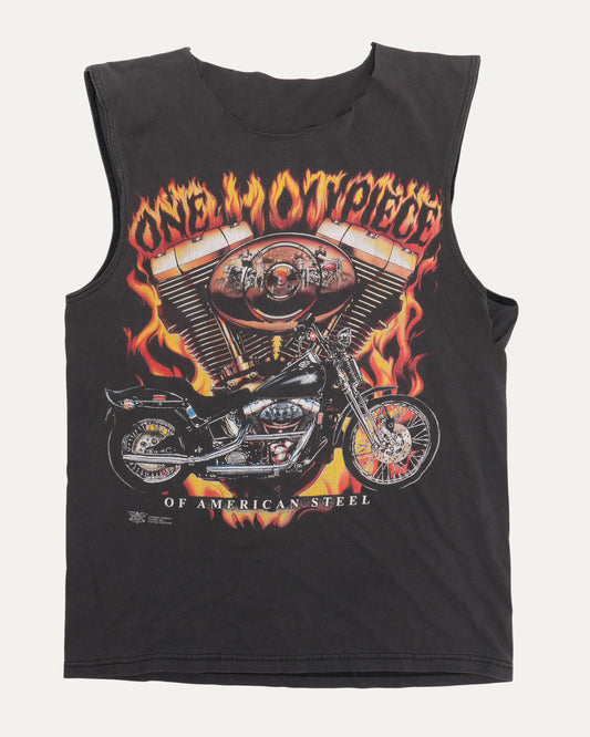 Harley Davidson One Hot Piece of American Steel Cut Off T-Shirt