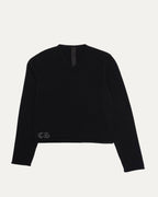 Rhinestone Hairy Cross Cashmere V-Neck Sweater