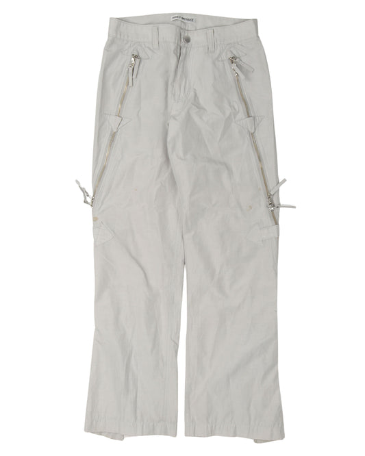 Zipper Nylon Pants