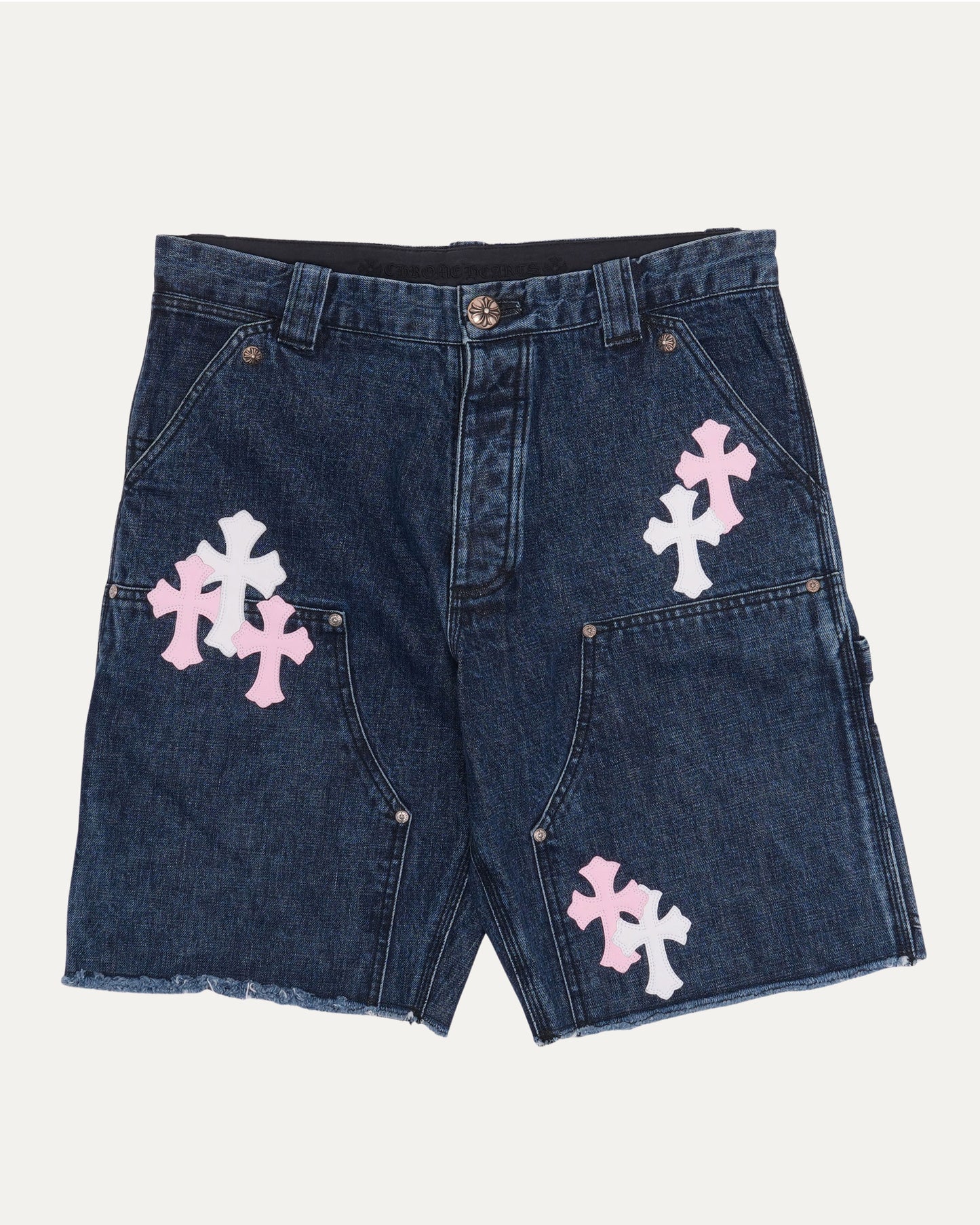 Turbo Diesel Cross Patch Double Knee Cutoff Shorts