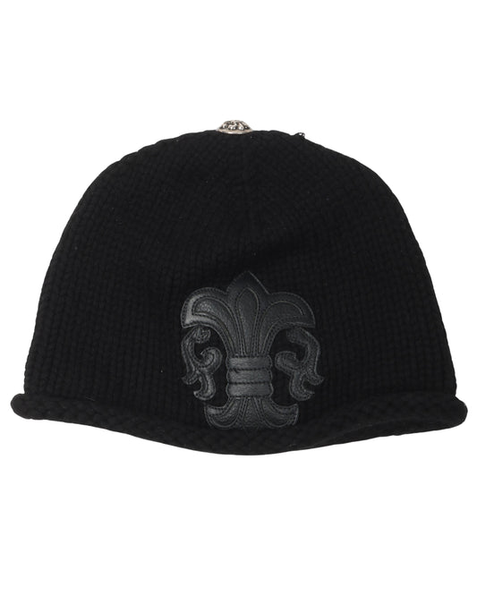 Cashmere Fleur Patch Beanie