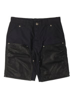 Leather Double Knee Nylon Carpenter Shorts