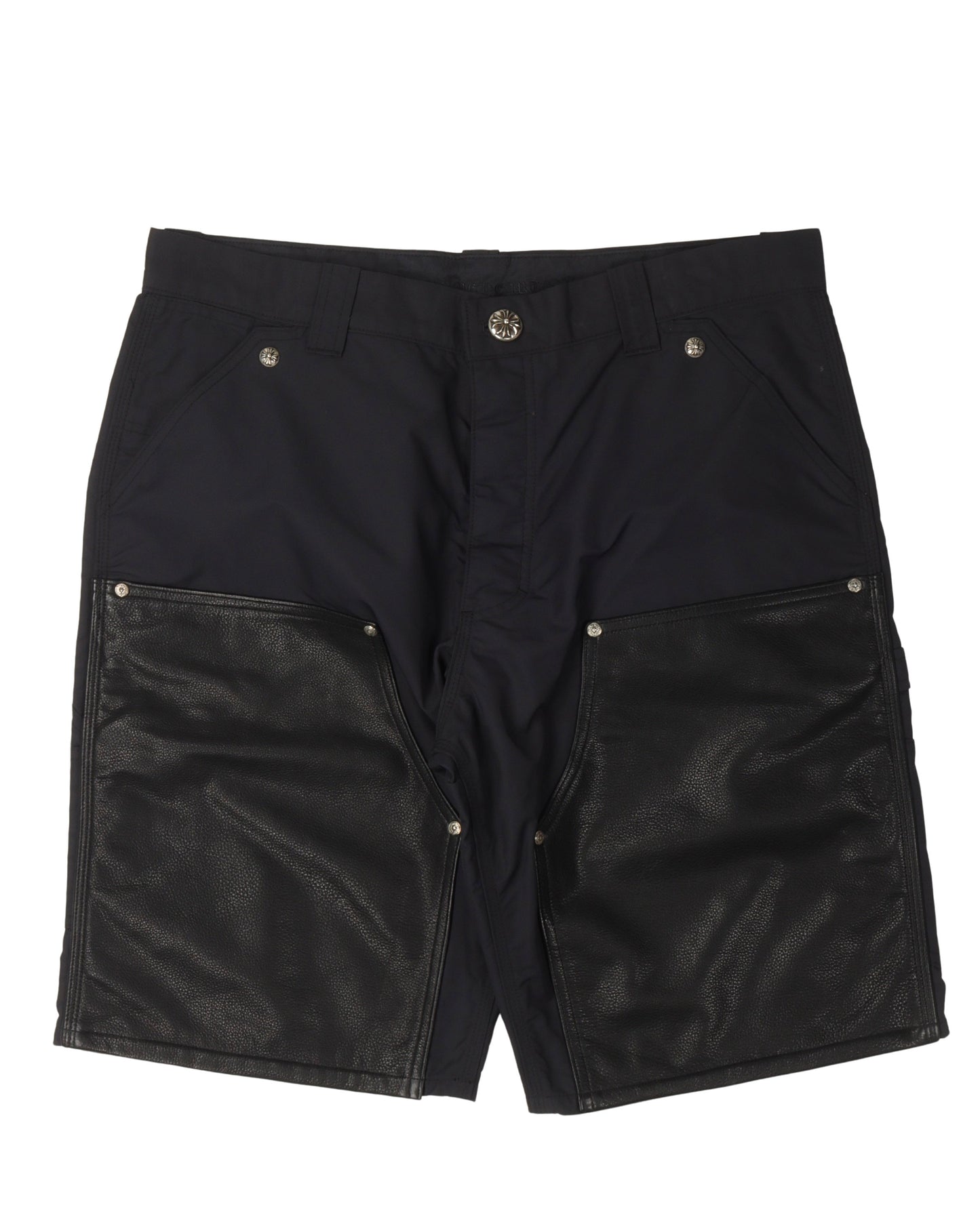 Leather Double Knee Nylon Carpenter Shorts