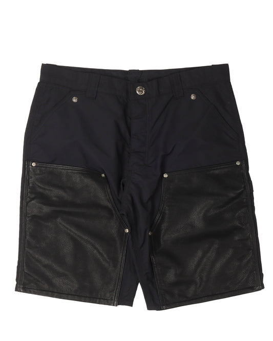 Leather Double Knee Nylon Carpenter Shorts