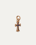 Gold Sapphire Baby Fat Pendant