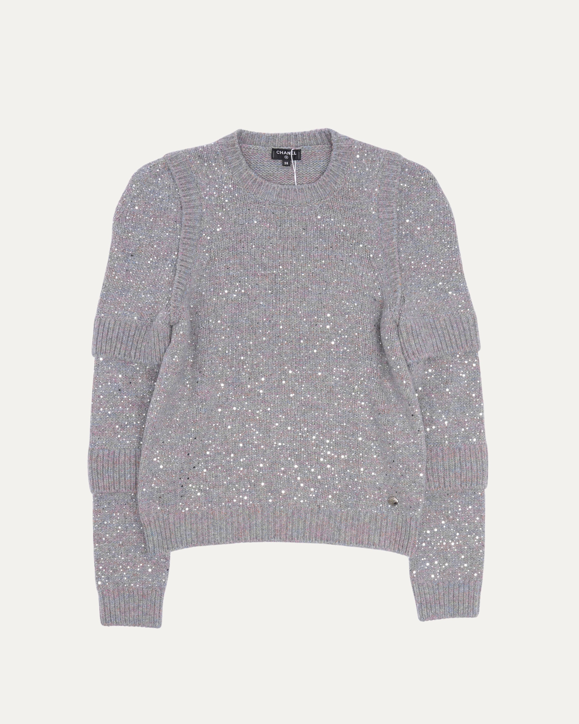 2017 Crystal Embellishment Sweater