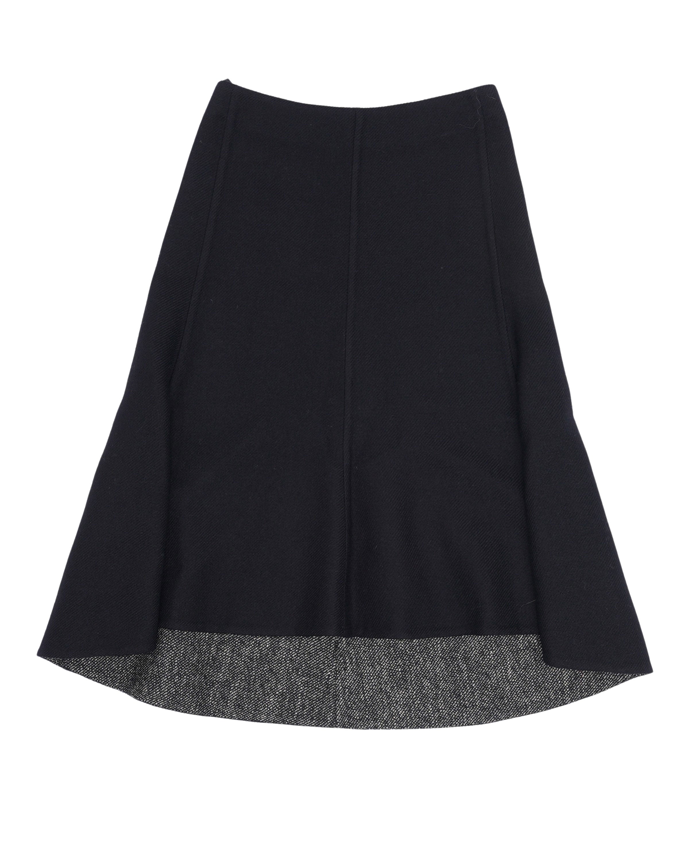 Wool-Linen Blend Skirt