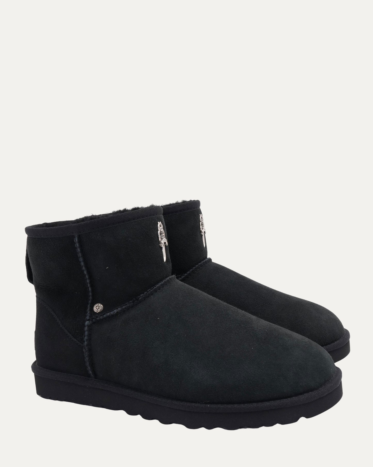 Dagger Embellished Ugg Mini Boots