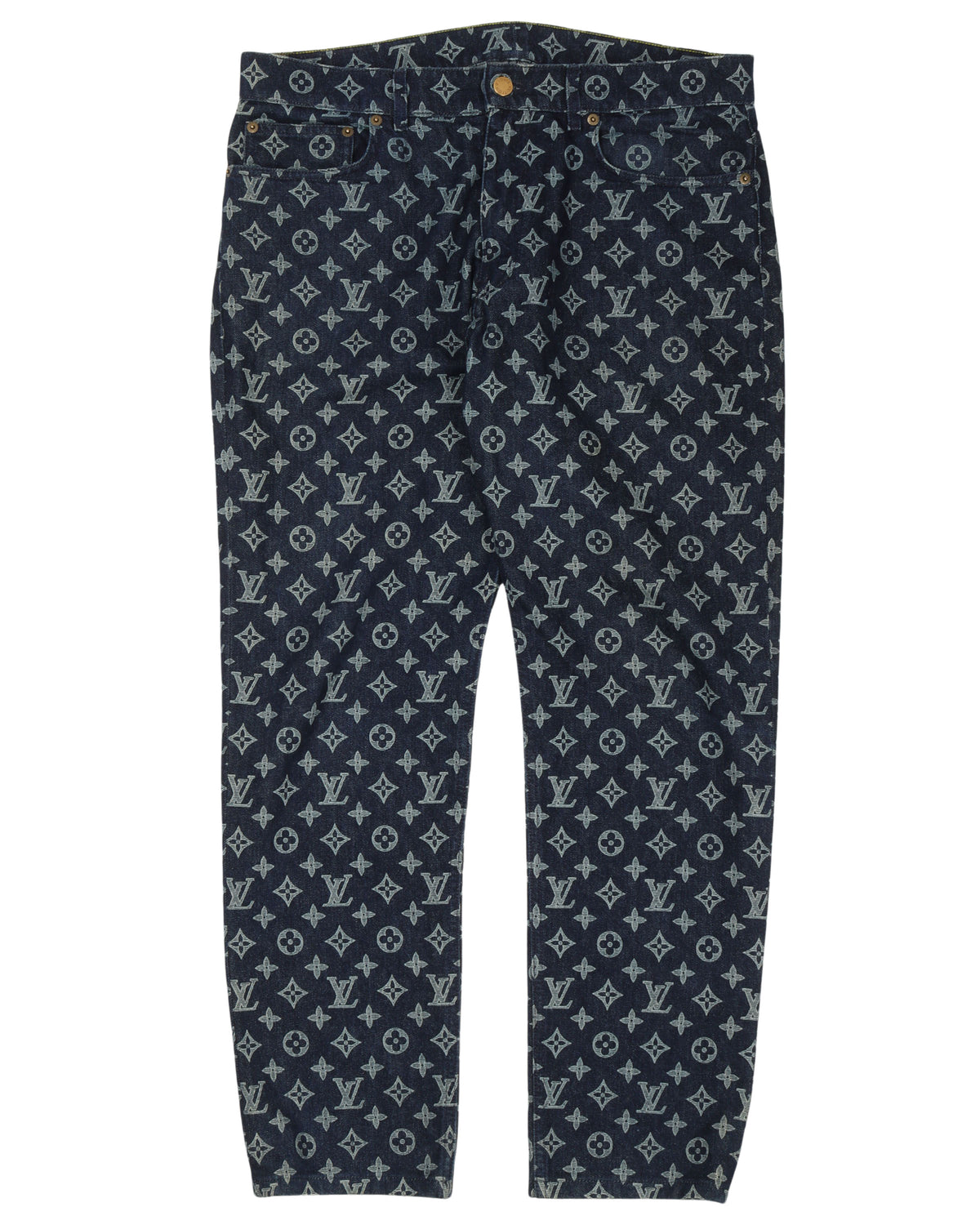 Indigo Monogram Jeans