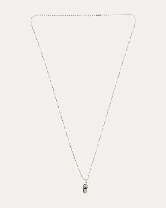 Plus Cross Whistle Pendant w/ Ball Chain Necklace