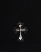 Wool Cross Patch Embellished Lola Coat
