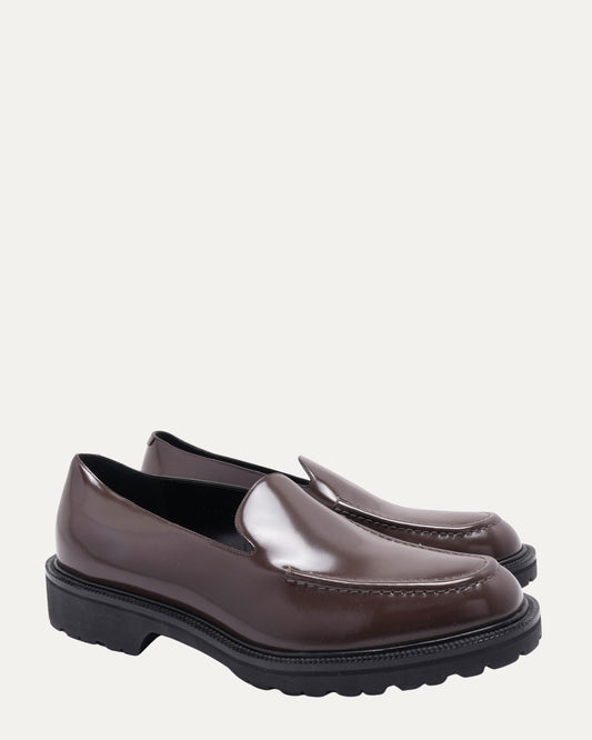 Patent Leather Lug Sole Loafer