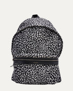 Leopard Print Canvas City Backpack