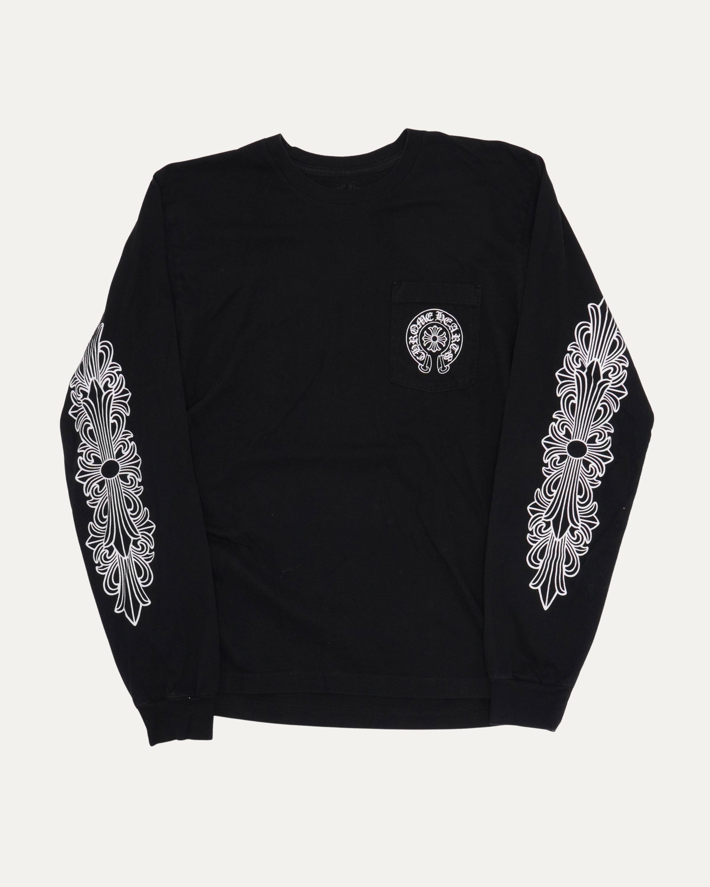 Chrome Hearts Los Angeles Horseshoe Long Sleeve Pocket T-Shirt Chrome Hearts Los Angeles Horseshoe Long Sleeve Pocket T-Shirt