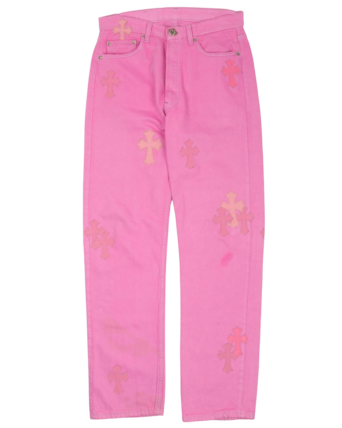 Sex Records Cross Patch Jeans