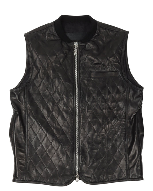 Leather Quilted Vest