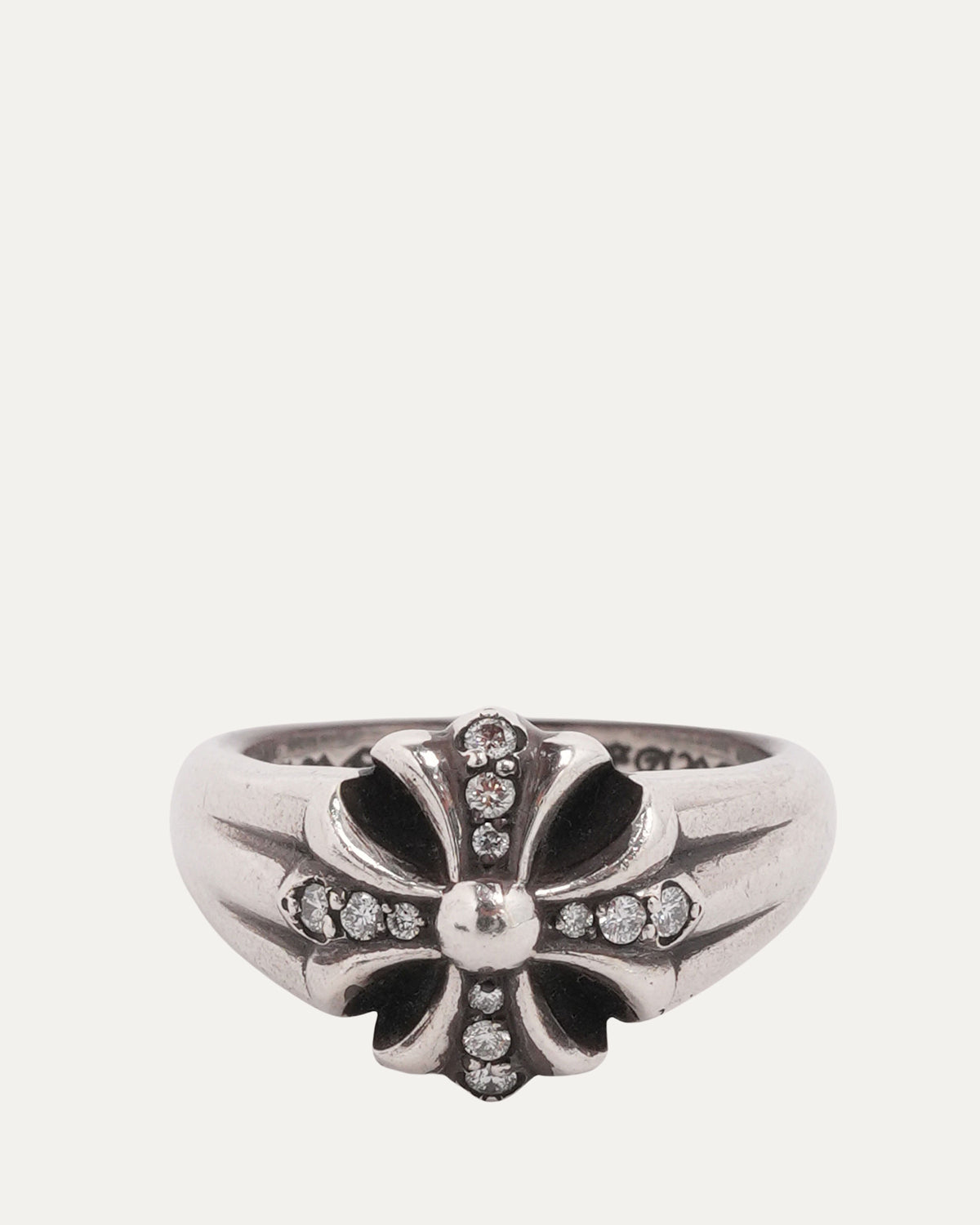 Diamond Plus Cross Ring