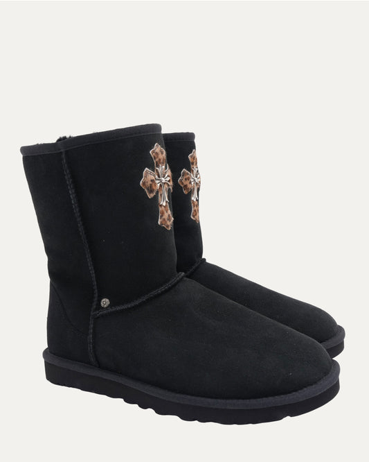 Cross Patch Embellished Ugg Boots