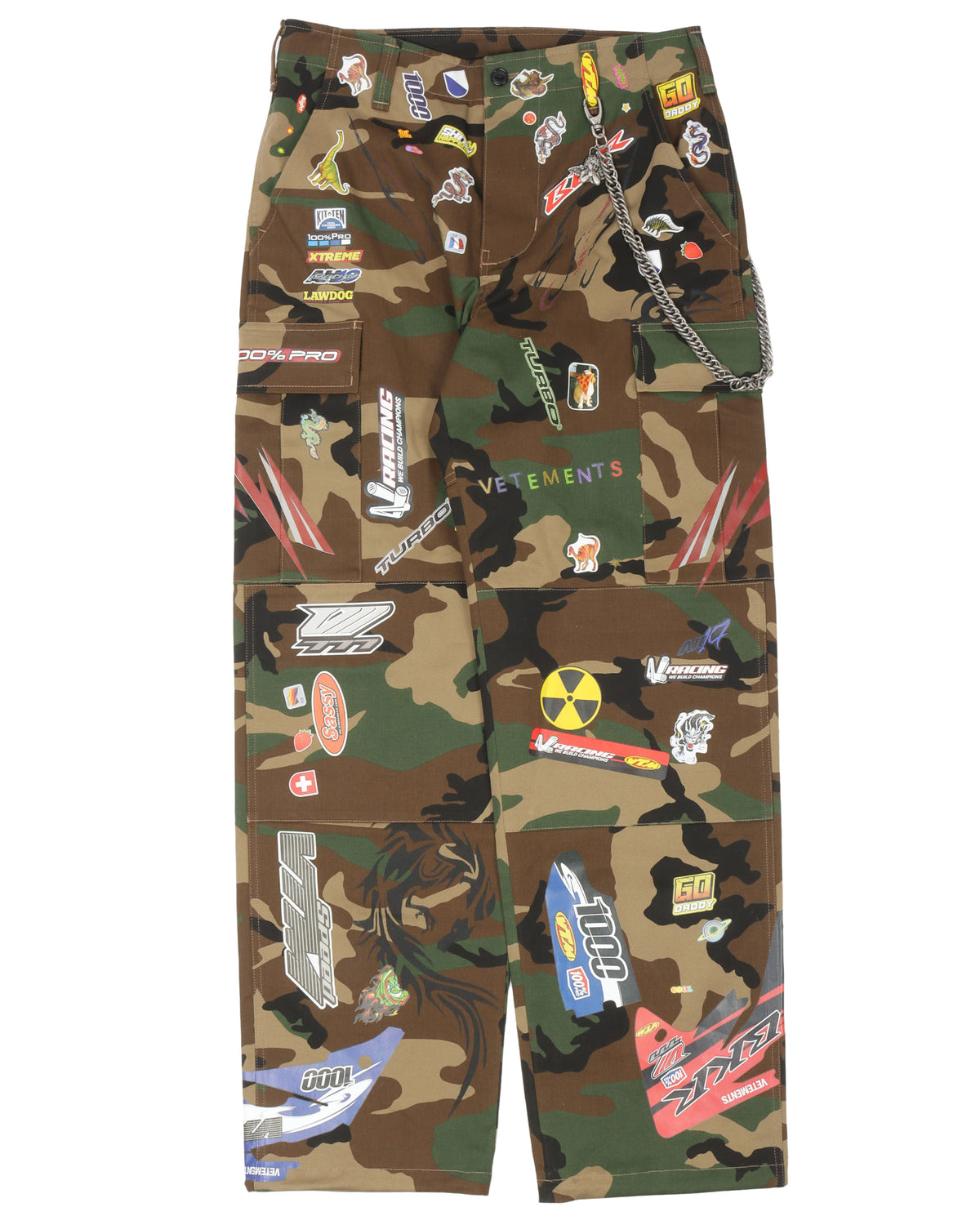 FW19 Camouflage Sticker Cargo Pants