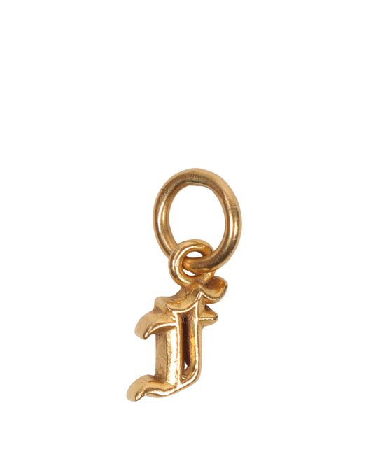 Mini "F" 22k Gold Pendant