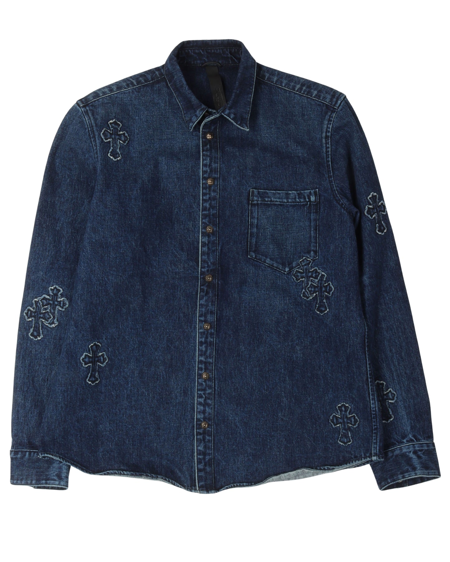 Denim Cross Patch Shirt