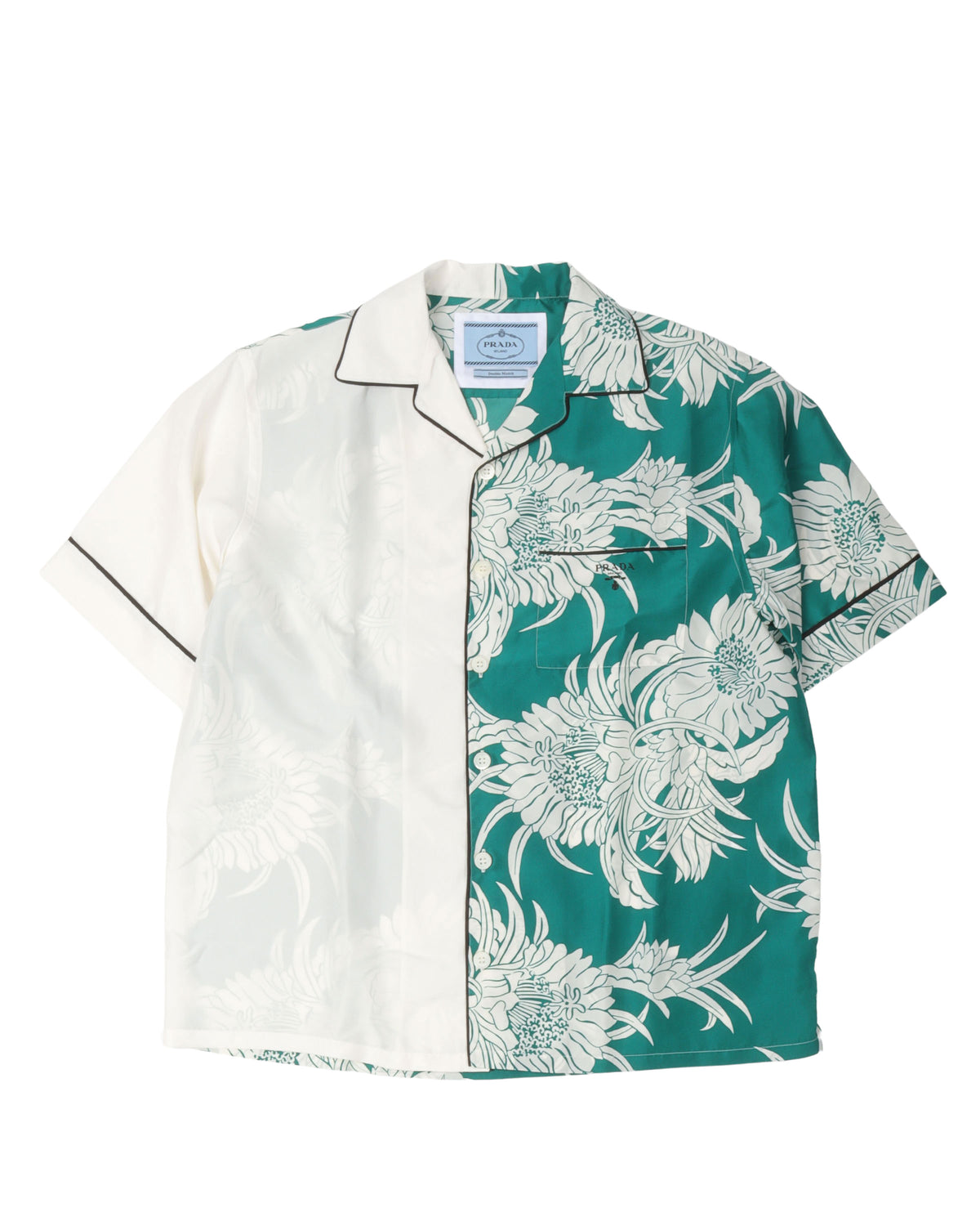 Double Match Silk Shirt