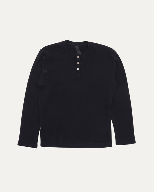 Embroidered King Taco Henley Thermal