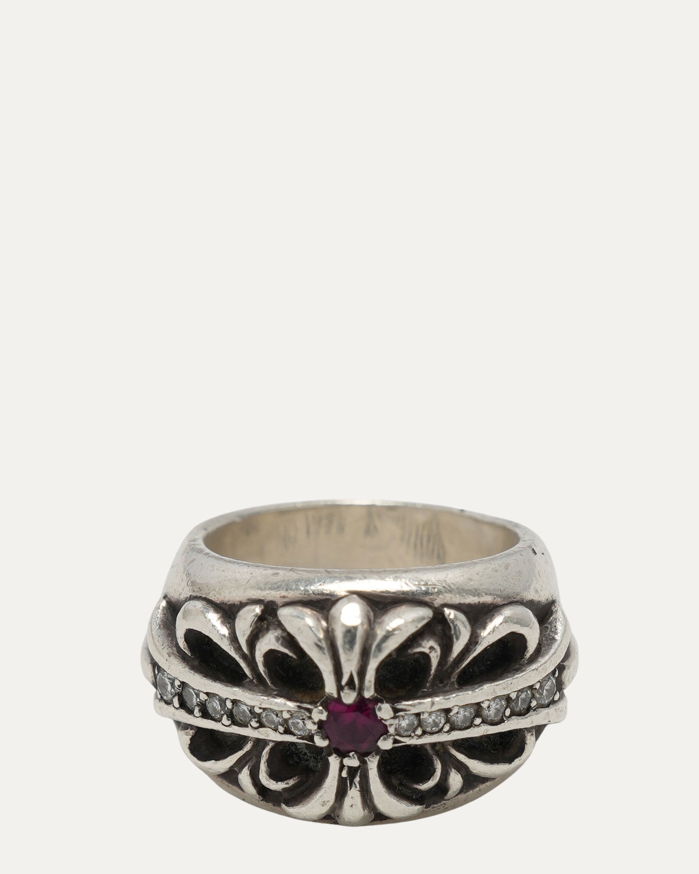 Diamond and Ruby Keeper Ring