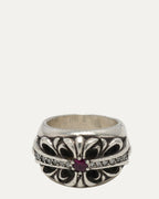 Diamond and Ruby Keeper Ring
