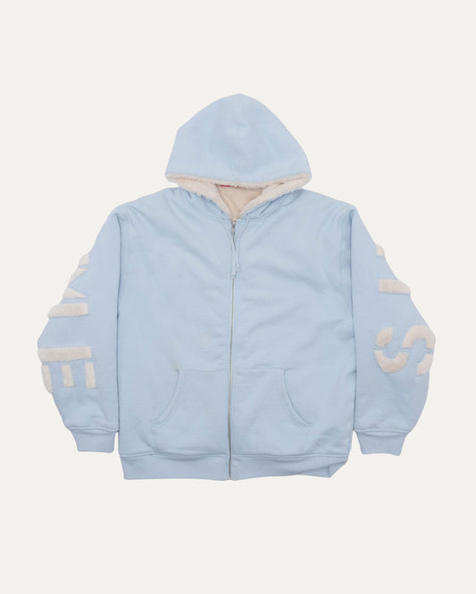 Faux Fur Lined Zip Up Hoodie