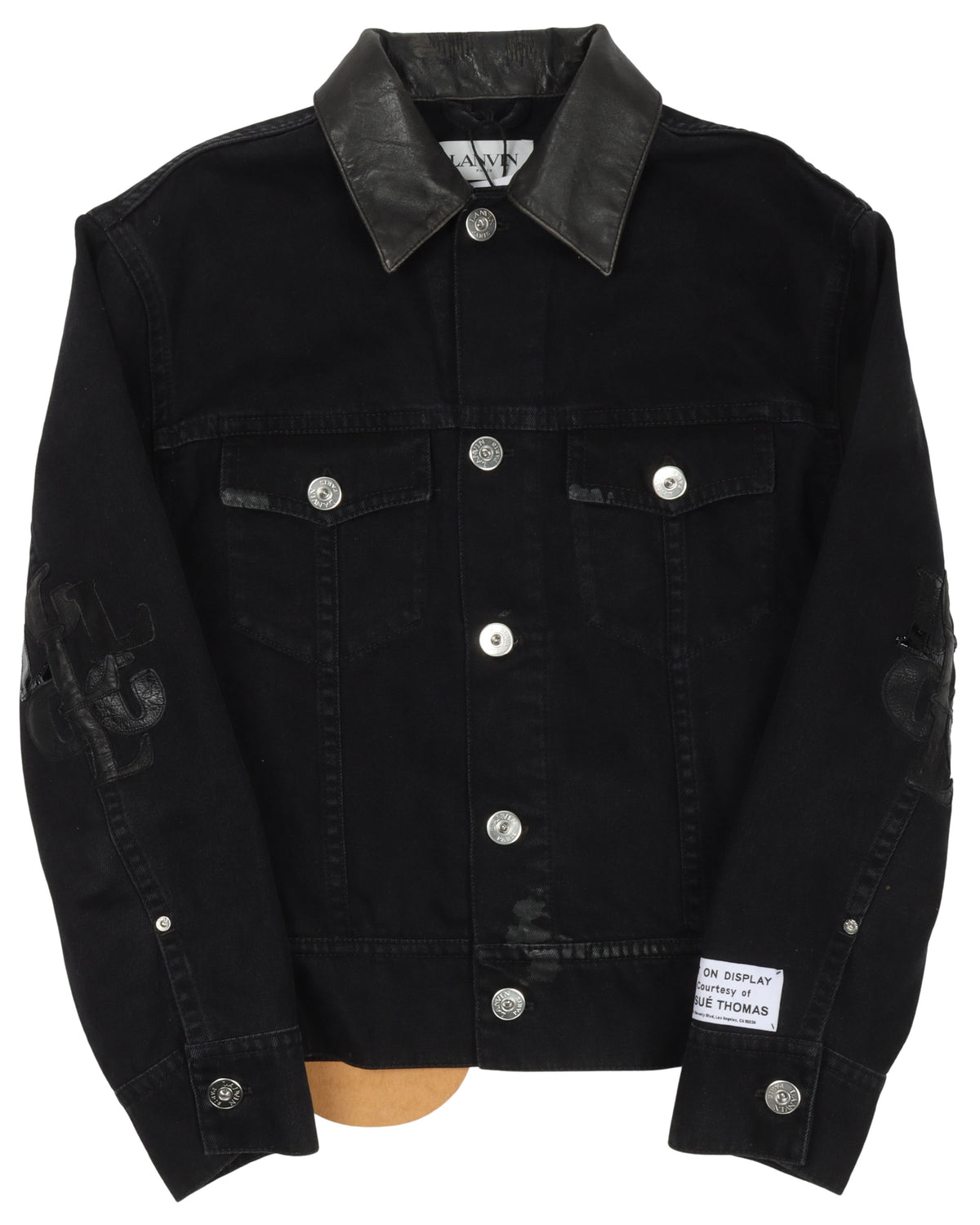 Gallery Dept. Leather Collar Denim Jacket