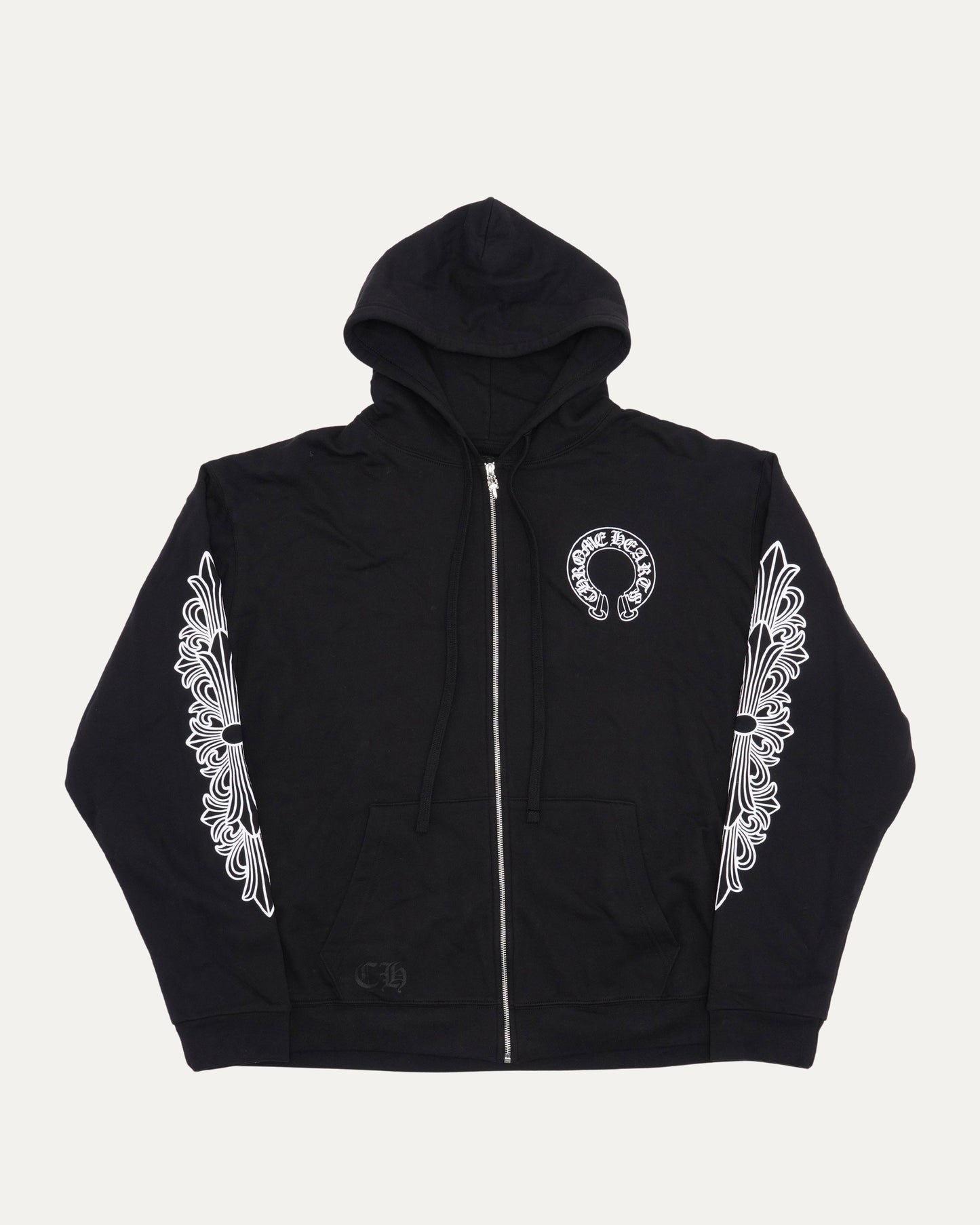 Thermal Lined Horseshoe Logo Zip Up Hoodie