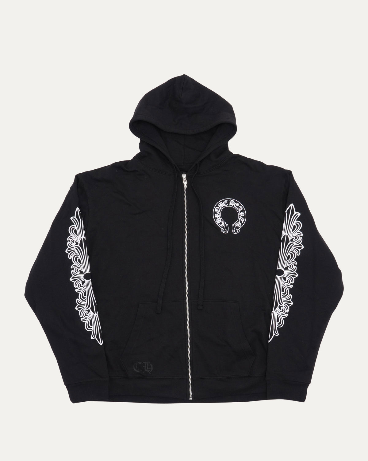 Thermal Lined Horseshoe Logo Zip Up Hoodie