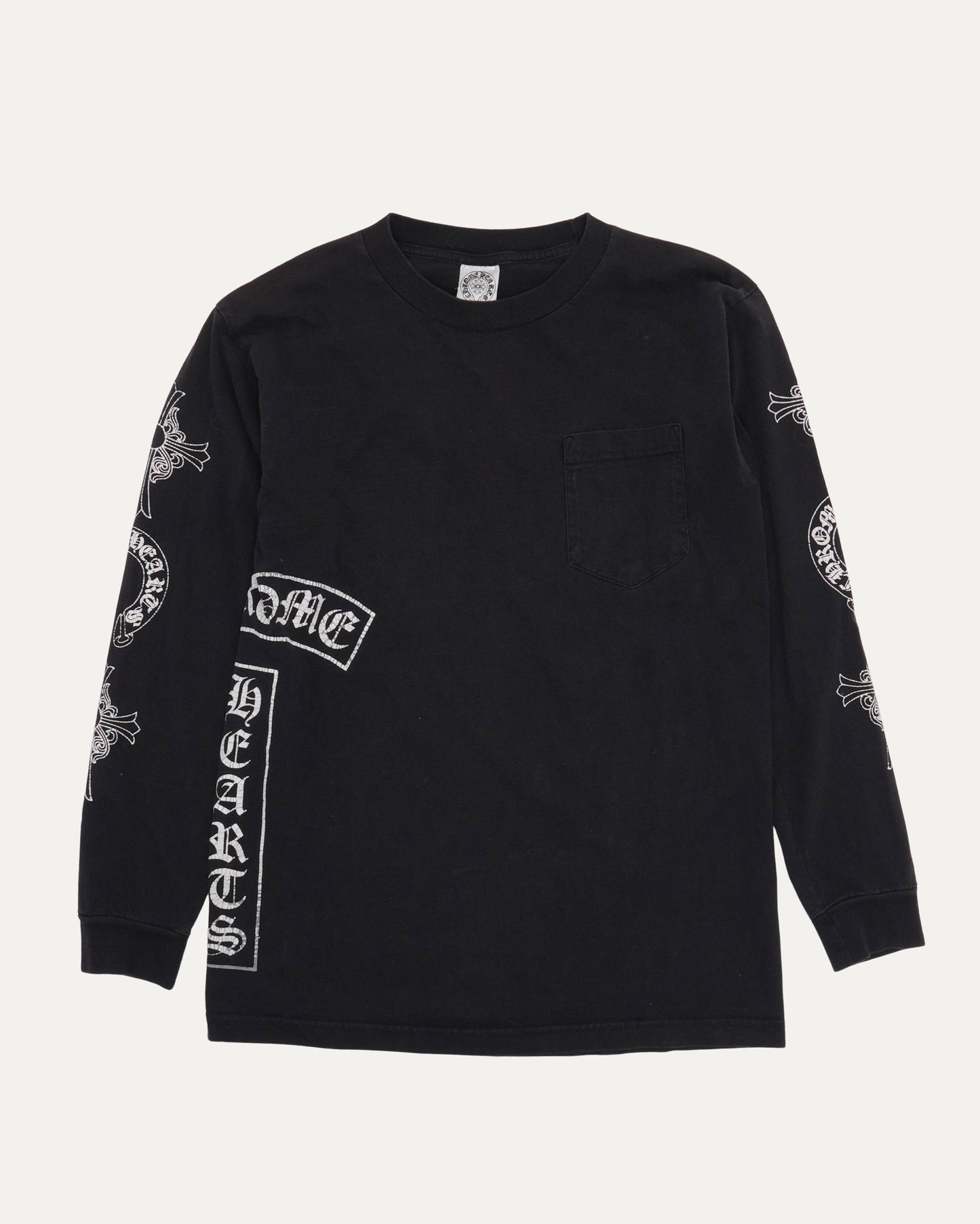 Vintage Multi Logo Long Sleeve Pocket T-Shirt