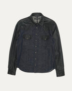Leather and Denim Shirt