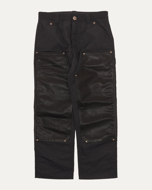 Nylon and Leather Double Knee Carpenter Pants