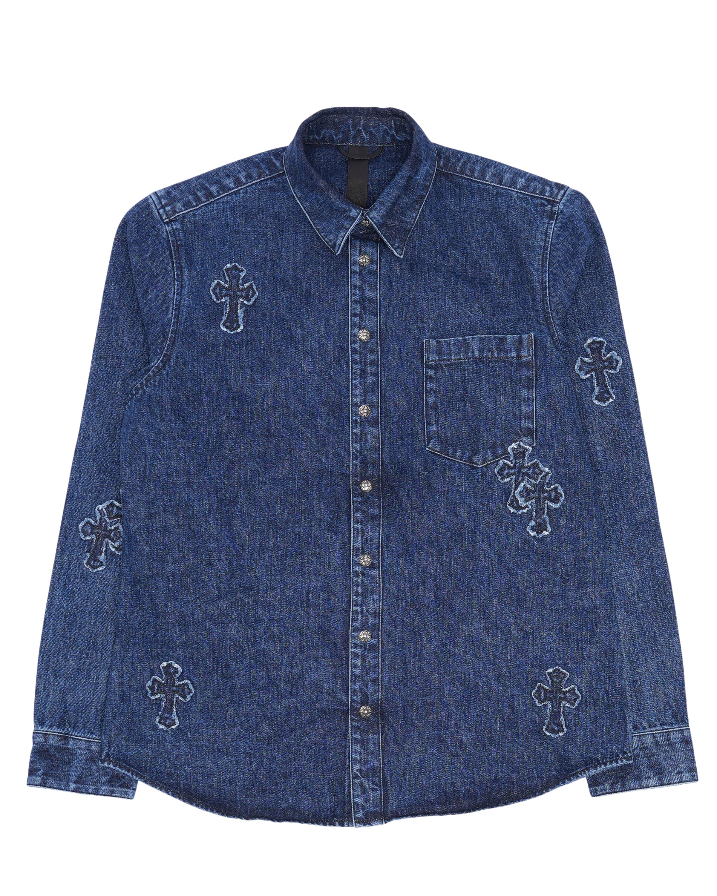 Denim Cross Patch Shirt