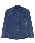 Denim Cross Patch Shirt
