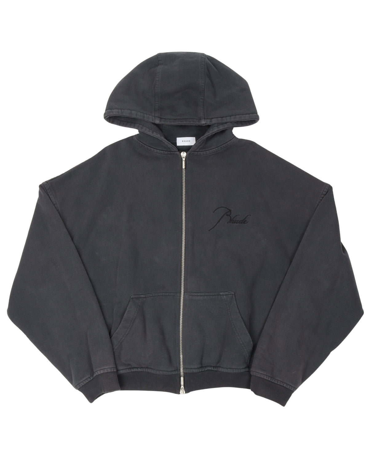 Oversized Fade Zip-Up Hoodie