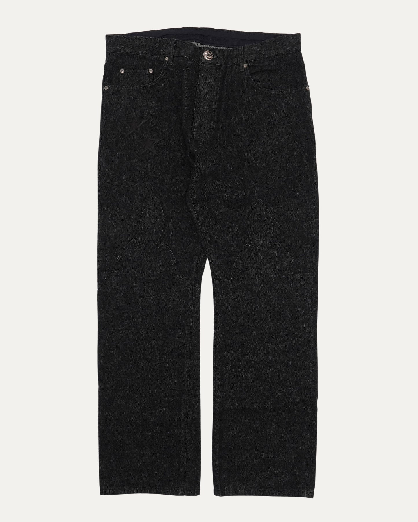 Star Patch Fleur Knee Jeans